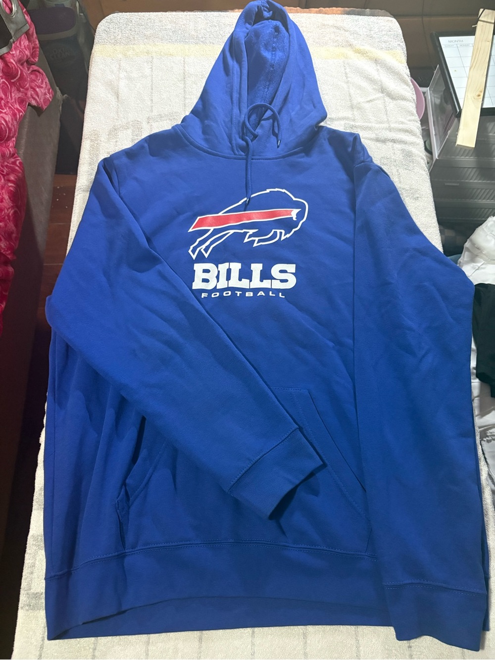 NFL Royal Blue Bills Pullover Hoodie with Team Logo